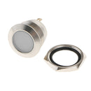 8mm 12V LED Metal Indicator Instrument Panel Light Lamp w/ Wire White Light