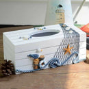 Mediterranean Style Marine Series Tissue Box Cover Paper Towel Box Home Dec