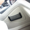 Car Seat Side Back Storage Net Bag Phone Holder Pocket Organizer Black Delu