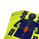10 Pieces Paper Targets - Splatter Shots Burst Bright Fluorescent Yellow & Blue