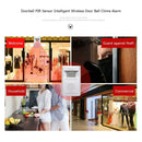 Home Welcome Doorbell PIR Sensor Intelligent Wireless Door Bell Chime Alarm