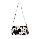 Women Cow Milk Crossbody Bag Leather Female Totes Shoulder Handbag (Yellow)