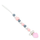 Baby Pacifier Clip Chain Colorful Love Heart Silicone Dummy Pacifier Clip C S5G9