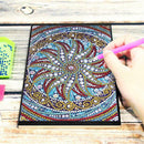 DIY Mandala Special Shaped Diamond Painting 50 Pages A5 Sketchbook Notebook