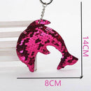 Shiny Fashion Jewelry Girl Kids Gifts Dolphin Key Ring Handbag Pendant Hold G5J9