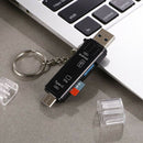 1 pcs USB Type C Flash Memory OTG Card Reader USB 2.0 High Speed OTG TF SD Card