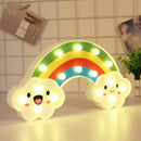 Rainbow Marquee Sign Led Night Light, Battery Operated Wall Light Decorativ
