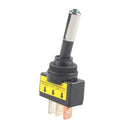 1PC 12V 20A Car Auto Green LED Light Toggle Rocker Switch 3Pin SPST ON/OFF LJ 3C