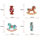 4pcs DIY Full Drill Special Shaped Diamond Painting Animals Candy Keychains Art