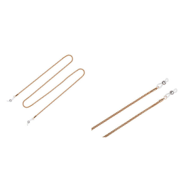 New Metal Cord Glasses Strap Golden Fashion Men Women Reader Sunglasses Chai Bj