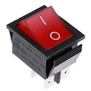 1pc Wippenschalter 4-polig rote beleuchtete Wippe 250V/16A  BX