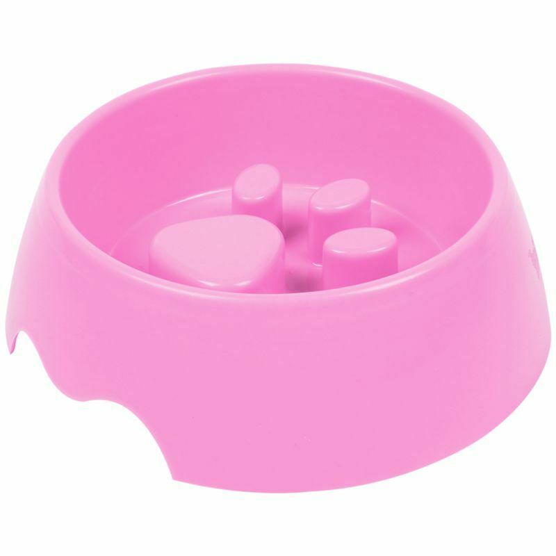 Pet Dog Cat Slow Feeder Water Bowl Puppy Anti Slip Choke Gulp Feed Bloat Di