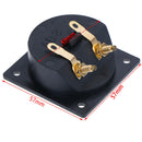 Square shape double binding post type speaker box terminal cup black and  ME