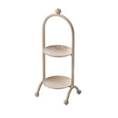 2 Cup Cupcake Stand Metal Holder Dessert Carrier Wedding Party Champagne
