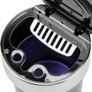 Car Auto Accessory Ashtray LED Light Ash Cup Cylinder Holder w Compass A