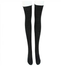 1 pair of women's cotton knit over knee stocking pattern spiral stockings ( I5L3