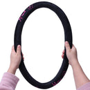 Comfort Grip Steering Wheel Cover - Rubber (Butterfly Pink) S5I9