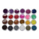 24 x Colors Glitter Powder Glitter Nail Deco for False UV Gel Nail. H4P9