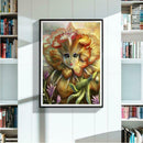 5D DIY Full Drill Diamond Painting Human Face Flower Cross Stitch Embroider