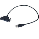 USB 2.0 to Mini Sata II 7+6 13Pin Adapter for Laptop CD Drive Converter Ca Nw