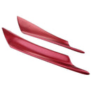 4pcs Red Car Front Bumper Lip Splitter Spoiler Plastic Easy Installation