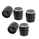 Excellent 10 Volume Potentiometer Control Rotary Knobs Black for 6mm WG JC&S