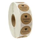 Round Kraft Wedding Thanks Decor Stickers Student Stickers Thank You Sticke W8B8