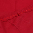 Cosy Thick Plush Snuggle Fleece Blanket With Sleeves Wine Red I7P8