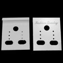 100Pcs Jewelry Shop Earrings Ear Studs Display Hang Hanging Holder Cards dfs