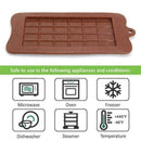 24 Grid Chocolate Candy Sugar Mould Bar Block Ice Silicone Cake Mold New Ba O9O9