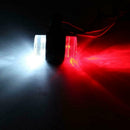 1x Red White 10-30V LED Truck Trailer Lorry Van Side Marker Lamp Indicator Y1V5