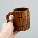 1Pcs Wooden Coffee Beer Mug Wood Cup Handmade Tea Cup with Handle Newest Useful