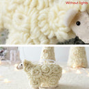 Handmade Christmas tree Little Lamb Wool Felt animal Ornament Home Xmas Decor