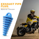 Motorcycle Exhaust Air-bleeder Plug Muffler Wash Plug Small (Light Blue)