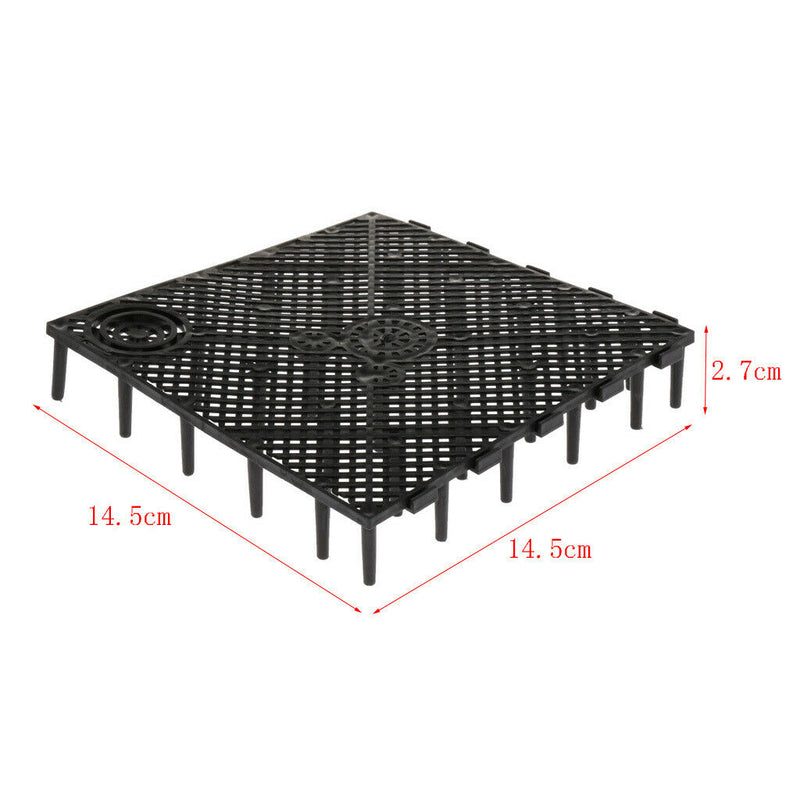 20 Pieces Isolate Board Divider Fish Tank Bottom Black Filter Tray Great Gifts