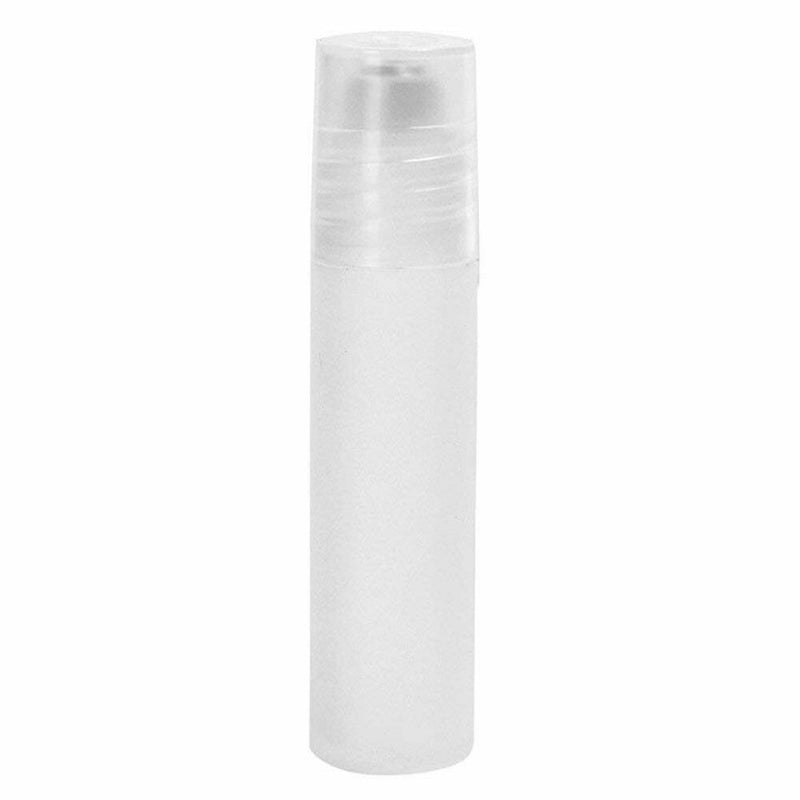 10pcs Empty Refillable Plastic Roller Bottles(10ml) With Steel Roller Ball  J3S8