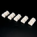 10PCS Practical Durable 10A 2 Way Electrical Screw Terminal Block Connector ON