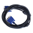 3 Meter PC Computer 15Pin VGA Male to Female M/F Cable Adapter Black