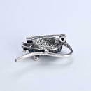 Rhinestone Mouse Brooch Retro Badge Backpack Jacket Decor Ornament Gift (B) A