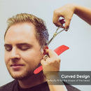 Barber Stylist Curved Styling Comb Flat Top Hairdressing Comb Red