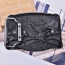 Western Steer Eagle Platinum Color Beauty Cowboy Rodeo Style Belt BuckleB Bj