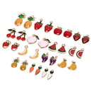 30PCS Enamel Pineapple Fruit Charms Pendant DIY Jewelry Making Necklace Brace %ã€Š