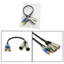 Seismic Audio - Dual XLR Male to Dual RCA Male Patch Cable - New Pro Audio