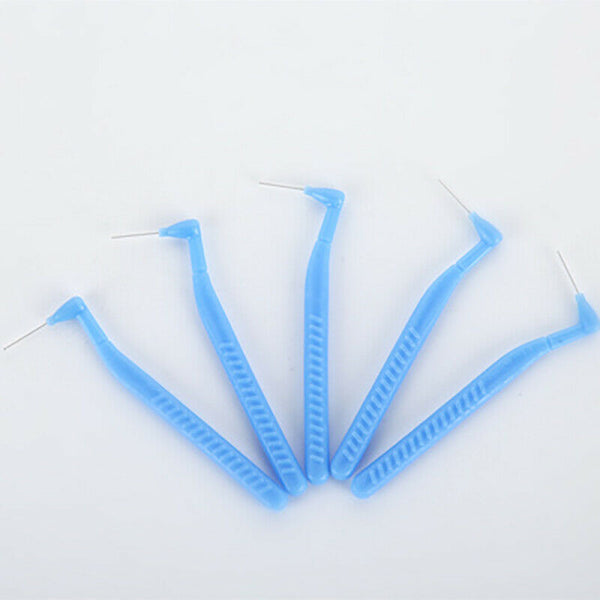 10x L-Shaped Interdental Brush Oral Floss Flosser Teeth Cleaning Gum Too CWL