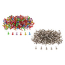 400 Pieces Colorful Mini Round Metal Brads Embellishment DIY Decoration