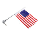 American USA Flag With 15inch Pole Bolts For Motorcycle Bike  XL883
