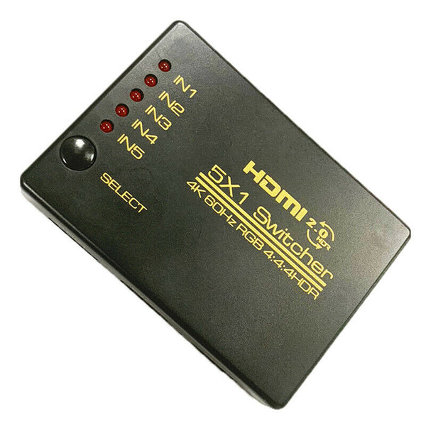 5Port 1080P Video HDMI Switch Switcher Splitter for HDTV DVD TV BOX+ IR Remo%!