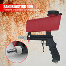 Portable Pneumatic Rust Blasting Handheld Sanding Gravity Sandblasting Gun A