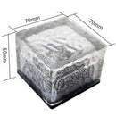Crystal Solar Power Cube LED Light Waterproof Buried Yard Lamp White