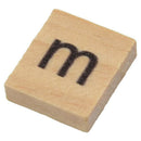 100pcs Wooden Scrabble Tiles Craft Jewellery Making Complete Set (Lower cas
